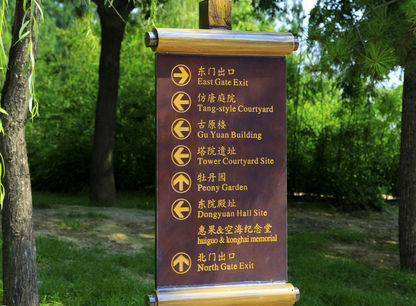 公園中的公益導視系統的作用