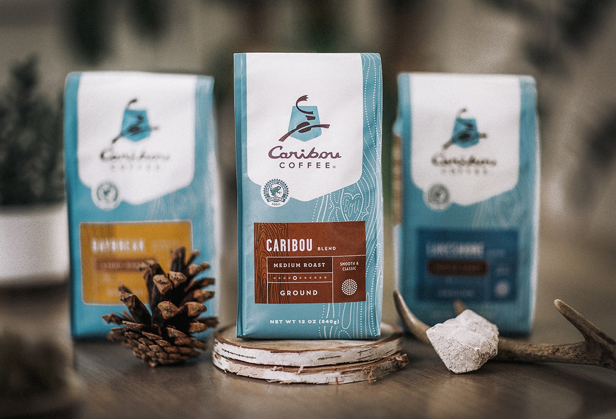 馴鹿咖啡品牌包裝設計，濃厚的北美中西部設計風格