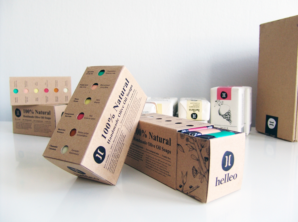 Helleo天然肥皂系列品牌包裝設(shè)計,六個肥皂,六個故事