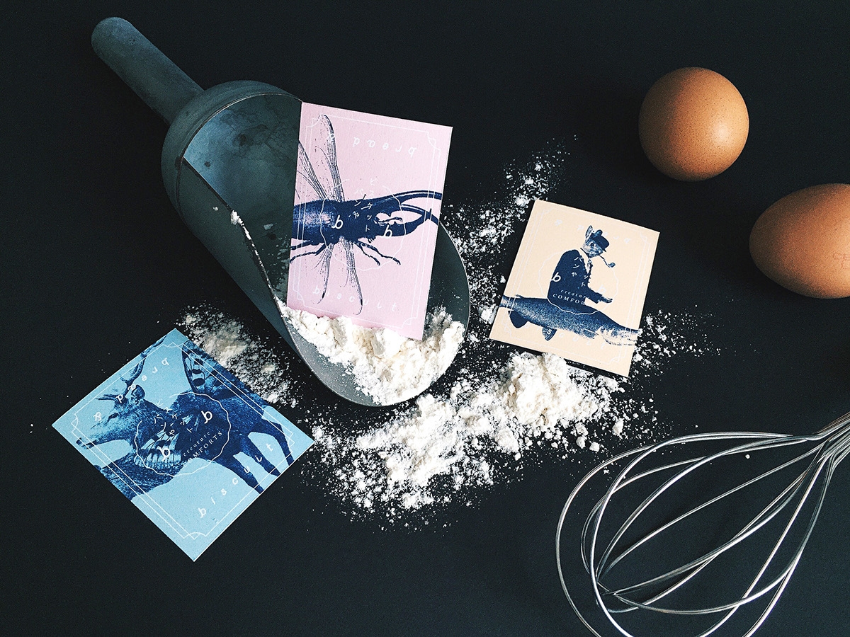 概念化早餐，面包與餅干食品飲料包裝設(shè)計(jì)