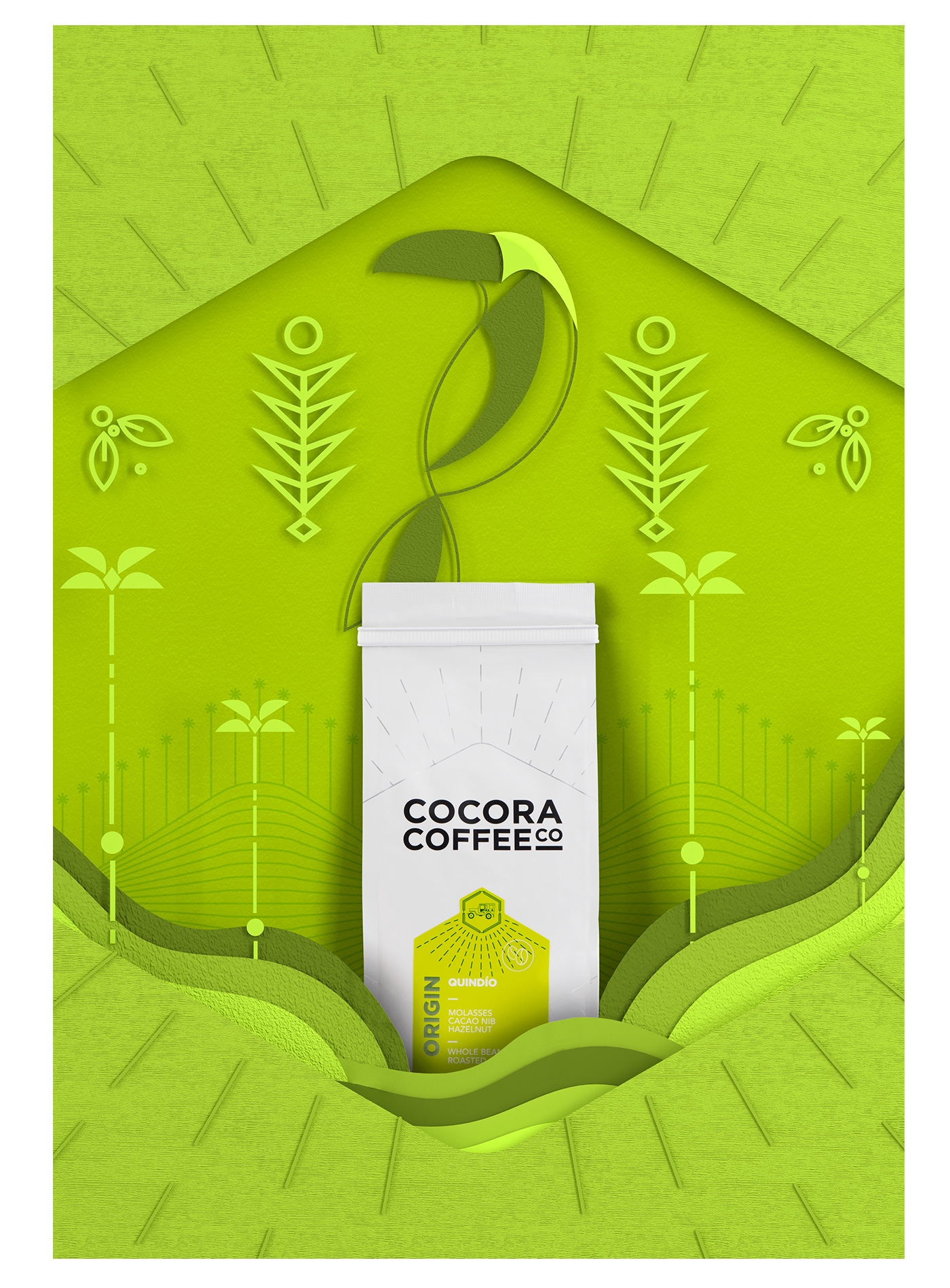 為一個(gè)咖啡杯，一個(gè)街角咖啡店，做整體的品牌包裝設(shè)計(jì)