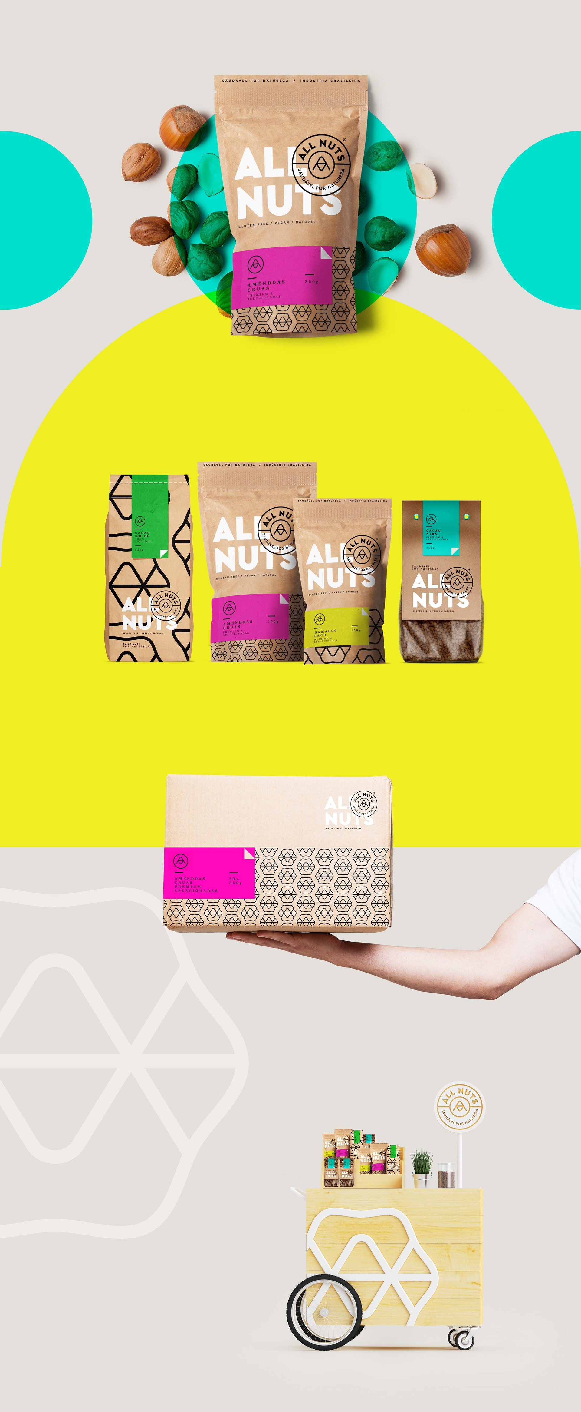 給人帶來愉悅的堅果食品包裝設計