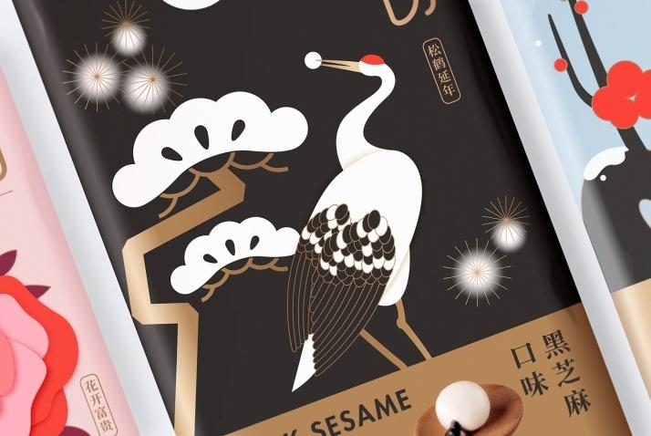 驚艷四座的國風之美，中式湯圓包裝設計